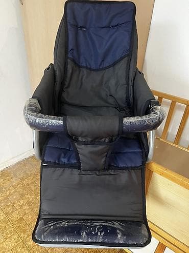 Детский мир: Коляска, цвет - Голубой, Б/у — 2