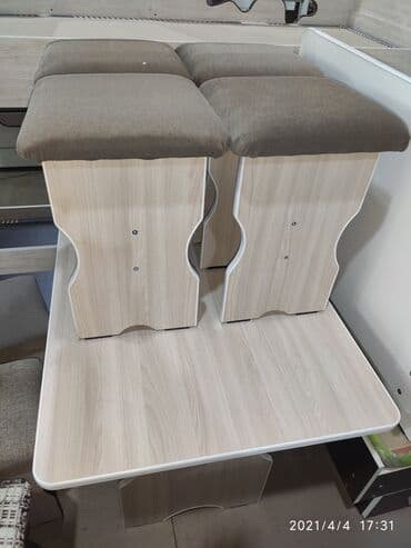 кухонные столы и стулья недорого: Ашкана үстөлү жана отургуч, Жаңы, Акылуу жеткирүү, Өзү алып кетүү — 3