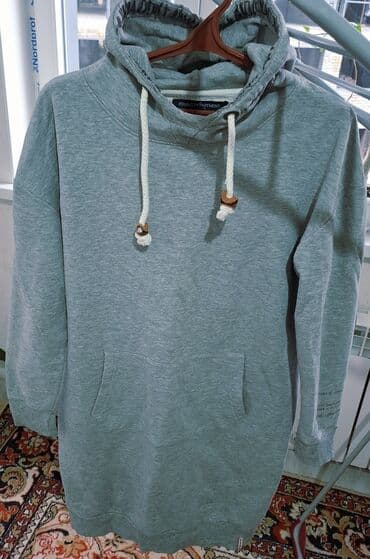 вечернее платье нежно розового: Повседневное платье, Индия, Зима, Длинная модель, Трикотаж, Оверсайз, M — 1