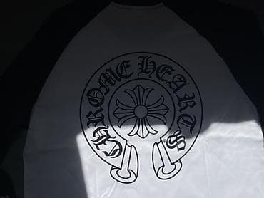 black phantom: Лонгслив Chrome Hearts (реглан) - Дизайн: контрастные рукава и — 4
