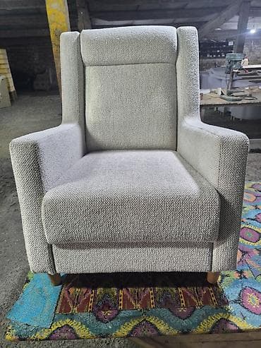 мягкая мебел: Кресло с высоким подголовником и подлокотниками - Эргономичная форма — 4