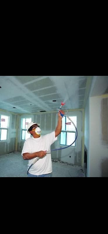 штукатурка стен: Безвоздушная покраска стен, потолков и фасадов. Профессиональное — 5