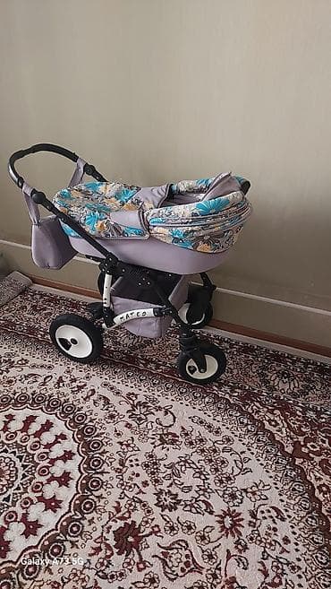 Коляска, Другой бренд, цвет - Фиолетовый, Б/у — 1