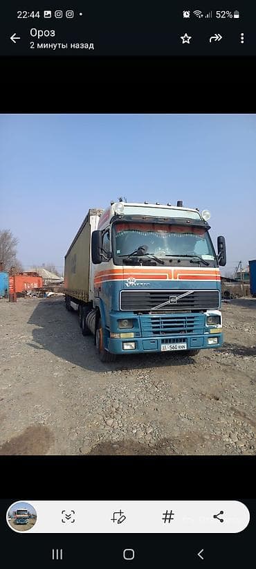 тягачь вольво: Тягач, Volvo, 2000 г., Тентованный — 1