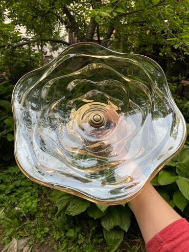 черепашка стекло: Ваза фруктовница из тонированного слегка оранжеватого стекла. Брала в — 3
