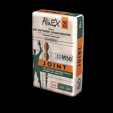solutions upper: Шпаклевочная смесь AlinEX JOINT M50, 25 кг - Назначение — 1