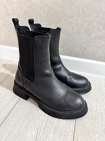 горная обувь: Чёрные кожаные челси - Размер: 38 - Материал: натуральная кожа — 2