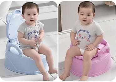 поезд для детей: Детский горшок со спинкой и ручками, в виде забавного зверька - — 3