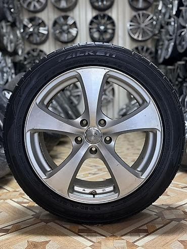 Колеса в сборе 225 / 50 / R 18, Лето, Б/у, Комплект, Легковые, Литые, отверстий - 5