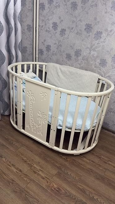 Детская кровать трансформер, Другой тип, цвет - Бежевый