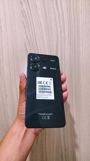 чехоы: Redmi, Redmi Note 13, Б/у, 128 ГБ, цвет - Черный, 1 SIM, 2 SIM — 1