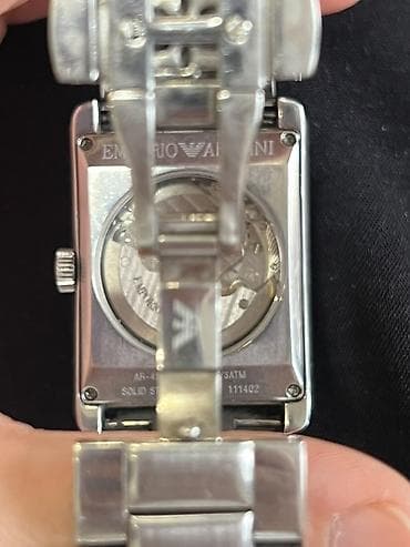 купить очки солнцезащитные мужские: Классические часы часы, Armani, Италия, Водонепроницаемые, Мужские, Б/у — 3