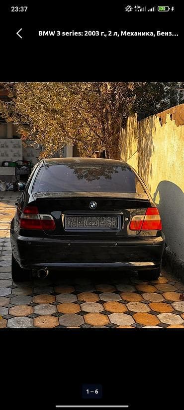 мотоцикл сатылат: BMW 3 series: 2003 г., 2 л, Кол менен иштөөчү, Бензин, Седан — 4