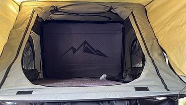 авто спальник: Автомобильная палатка на крышу (рюфтоп-тент) с жёстким чехлом - Тип — 6