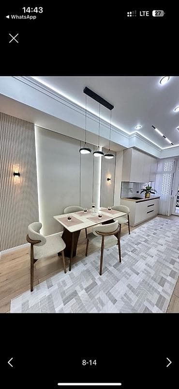 квартира джал аренда: 2 комнаты, 54 м², Элитка, 5 этаж, Дизайнерский ремонт — 8