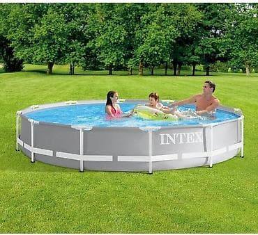 Спорт и отдых: 366/76см. Intex 26712 Каркасный бассейн Prism Frame 6503л — 7