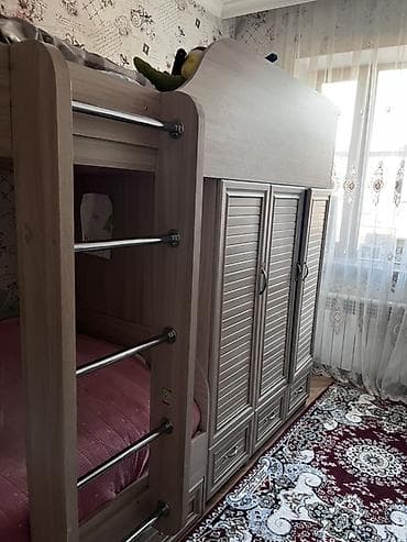 Балдар эмереги: Детская мебель «2-в-1»: двухъярусная кровать с полноценным модулем — 3