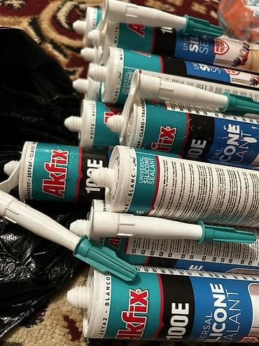 Герметик-клей: Силиконовый герметик Akfix 100E Universal Silicone Sealant — 1