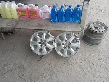 Литые Диски R 15 Toyota, Пара, отверстий - 5, Б/у — 2