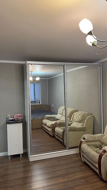 бостери комнаты: 1 бөлмө, 37 м², 104-серия, 3 кабат, Жаңы ремонт — 5