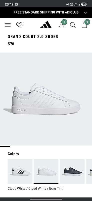 samsung 65: Кроссовки, 42, Adidas, Новый, цвет - Белый, Самовывоз, Бесплатная доставка — 6
