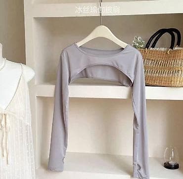 Жынсылар: Солнцезащитный Болеро-топ с длинными рукавами для спорта и йоги — 3