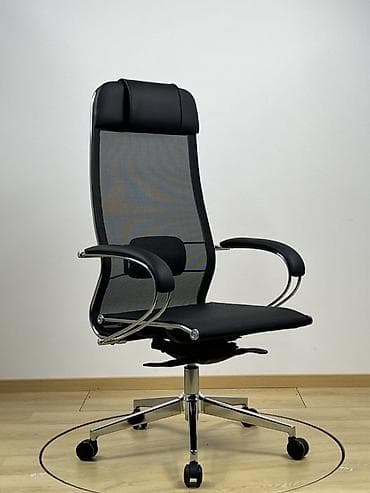 office table: Офисное кресло, Новый, С колесиками, цвет - Черный, Экокожа, Бесплатная доставка — 1