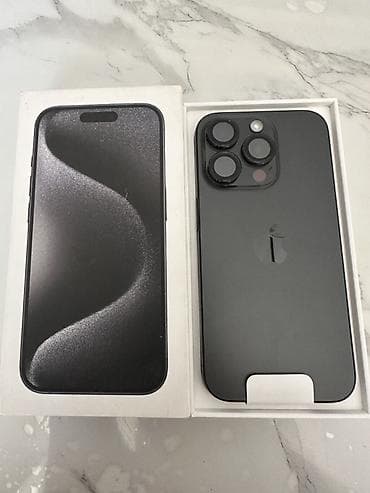 iphone 11: IPhone 15 Pro, Б/у, 128 ГБ, Black Titanium, Коробка, 97 % — 2
