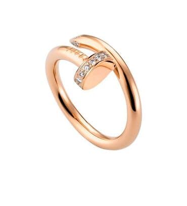 крестик золотой: Дизайнерское кольцо Cartier-стиль с фианитами 💍 Изысканное кольцо в — 3