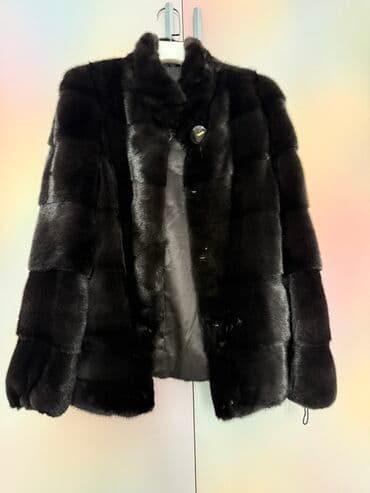шуба кроликовая: Шуба, Норка, Короткая модель, S — 1