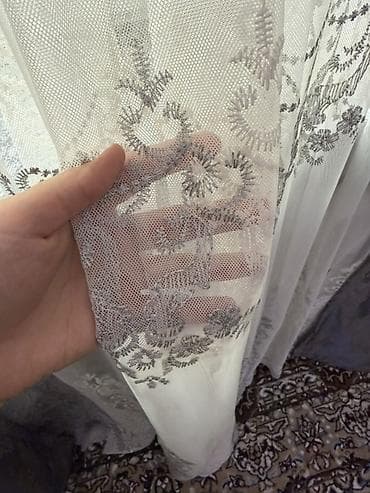 шторы зимние: Комплект текстиля для окна: плотные портьеры + тюль. - Портьеры — 5
