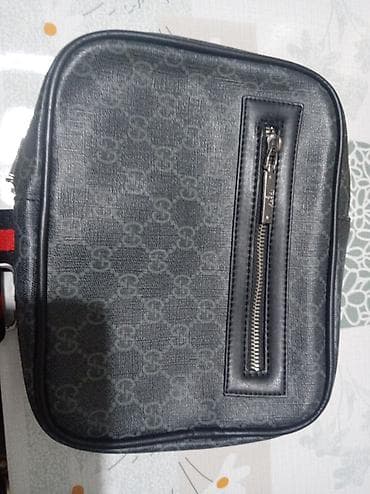 барсетка лакости: Барсетка, Gucci, Материал: Комбинированный материал, Застежка на молнии, Новый — 4