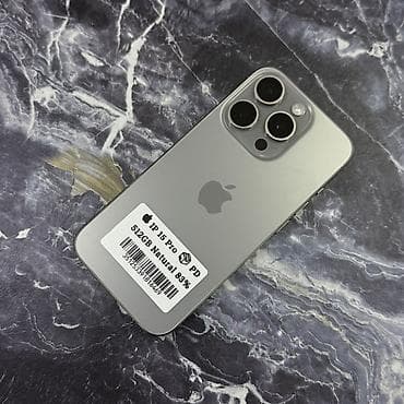 IPhone 15 Pro, Б/у, 512 ГБ, Защитное стекло, 82 %