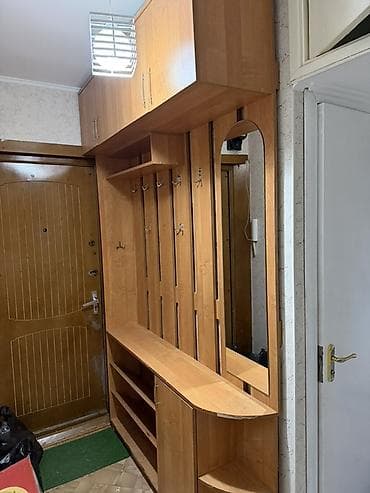 прихожый бу: Гарнитур для прихожей, Б/у, Зеркало, Самовывоз, цвет - Коричневый — 1