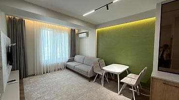 Недвижимость: 1 комната, 46 м², Элитка, Асанбай мкр Элитка, 10 этаж, Дизайнерский ремонт — 3