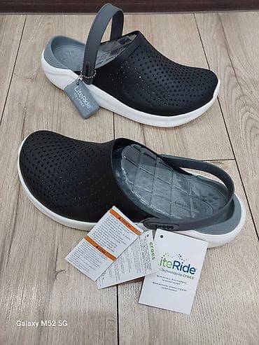 Босоножки, сандалии, шлепанцы: Мужские сандалии, 44, 45, Crocs, Новый, цвет - Черный, Самовывоз — 2