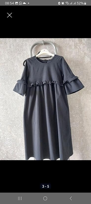 Жеке буюмдар: Күнүмдүк көйнөк, Туркия, Күз-жаз, Узун модель, Пахта, Оверсайз, M — 1