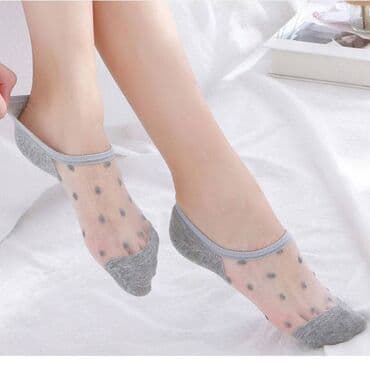 прозрачные туфли: Носки-лодочки, летние прозрачные, женские — 1