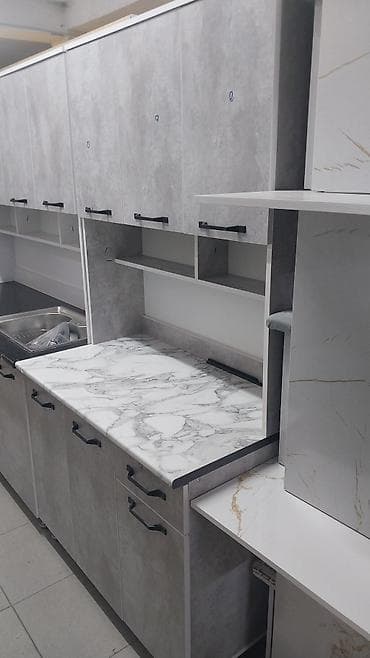 кухонный гарнитур хайтек: Кухонный гарнитур, Новый, цвет - Белый, Бесплатная доставка — 10