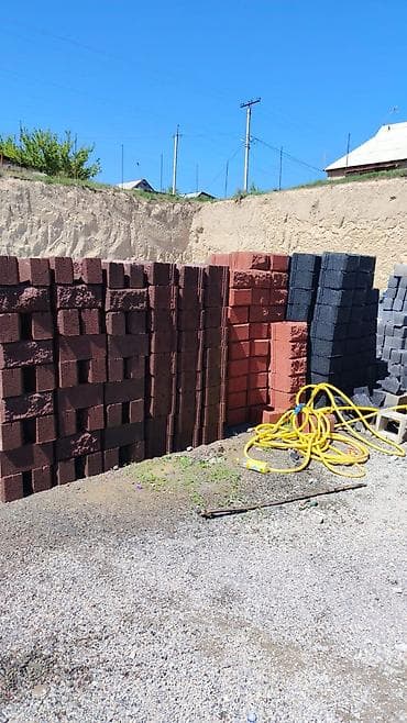 Декоративные шлакоблоки (цветные) - Назначение: строительство