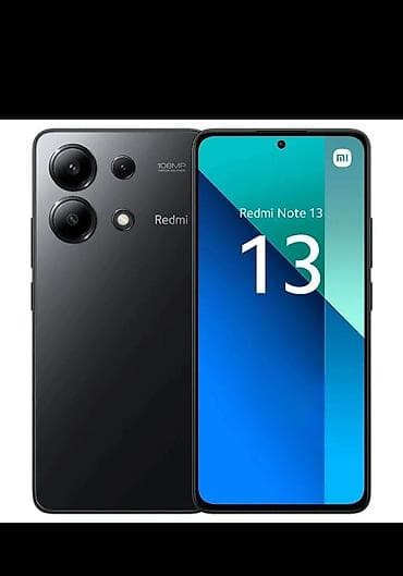 Redmi, Redmi Note 13, Б/у, 256 ГБ, цвет - Черный, 2 SIM