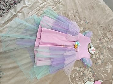 детские платья на выпускной: Детское платье, цвет - Розовый, Б/у — 1