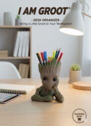 навесные шкафчики: Подставка-органайзер в виде персонажа Грута - Функция — 3