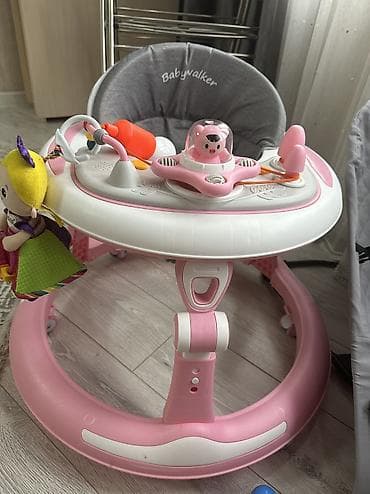 chicco lite way: Ходунки Babywalker + шезлонг-баунсер GOODLUCK Ходунки: - Круглая — 1