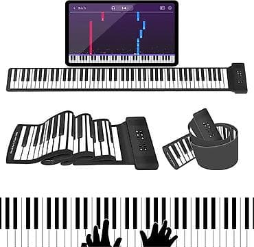 Музыкальные инструменты: Силиконовое гибкое пианино (Silicon Flexible Roll Up Piano) - — 2