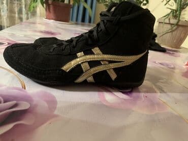 электро велосипед тулпар: Борцовки ASICS - Модель: высокие борцовки с шнуровкой - Цвет: черный — 2