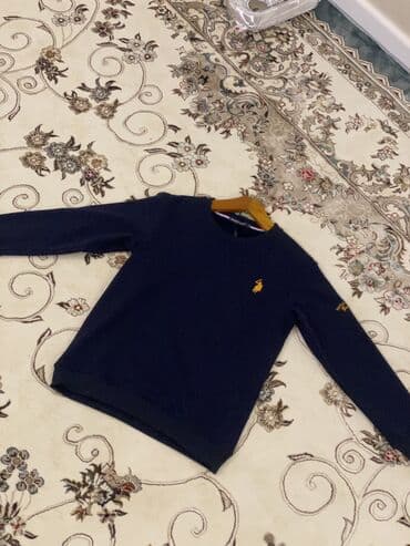 фирменные часы: Мужской свитер, M, Polo Ralph Lauren, Новый, цвет - Синий, Бесплатная доставка — 3