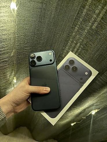 8 plus: IPhone 17 Pro Max, Б/у, 1 ТБ, Синий, Кабель, Коробка, 100 % — 1