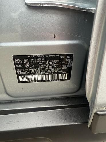 багажник аутбек: Subaru Outback: 2017 г., 2.5 л, Вариатор, Бензин, Универсал — 10