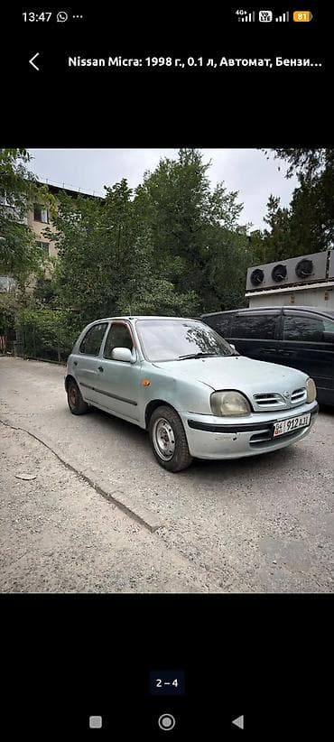mini copper: Nissan Micra: 1998 г., 0.1 л, Автомат, Бензин, Хэтчбэк — 3
